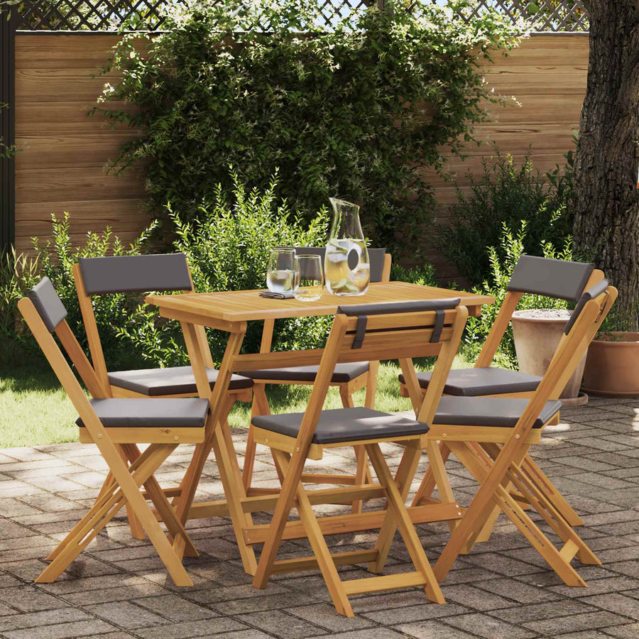 Bistrostoelen voor buiten 6 pcs Donkergrijs 40 x 53 x 80 cm