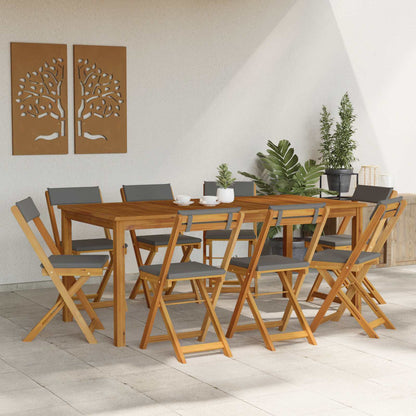 Bistrostoelen voor buiten 8 pcs Donkergrijs 40 x 53 x 80 cm