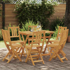 Bistrostoelen acaciahout 6 stuks naturel 36x46x85 cm