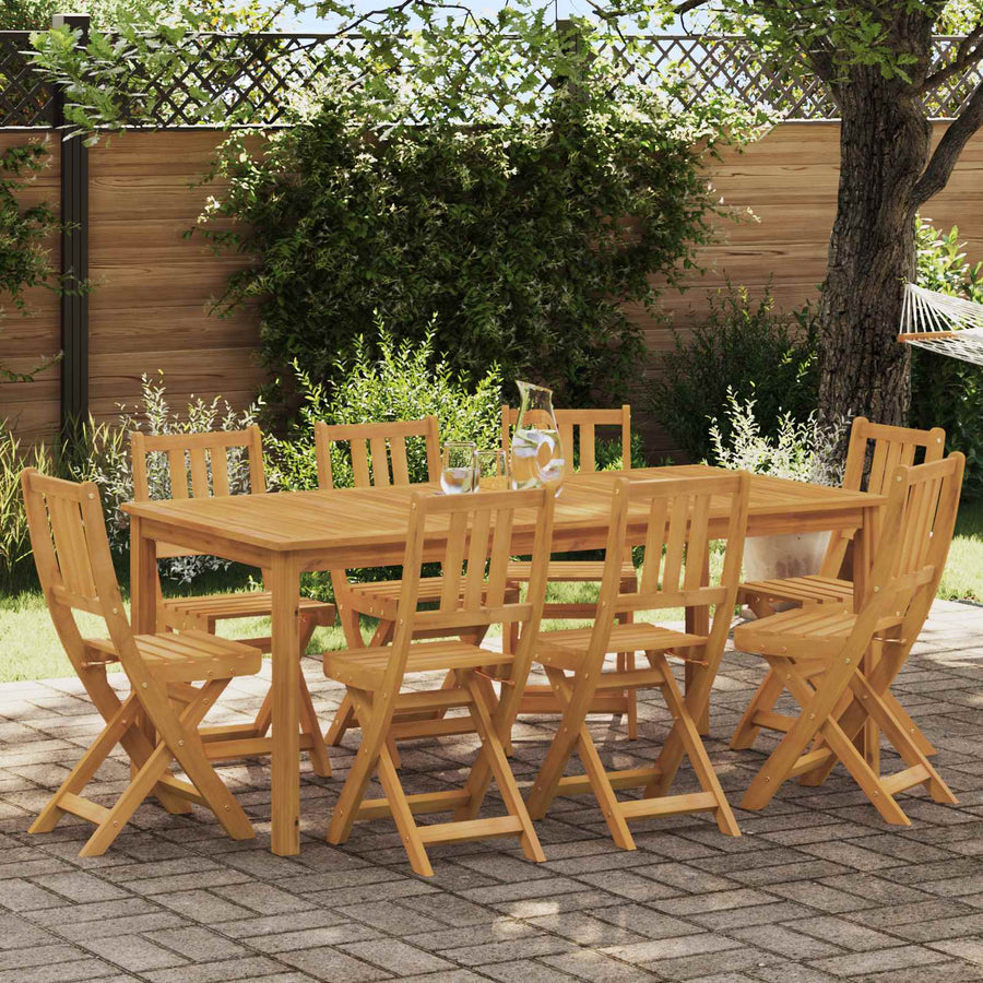 Bistrostoelen voor buiten 8 pcs Naturel 40 x 42 x 85 cm