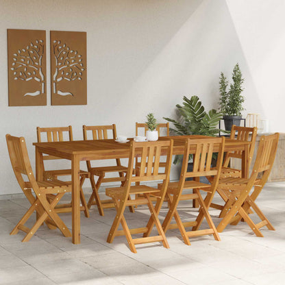 Bistrostoelen voor buiten 8 pcs Naturel 40 x 42 x 85 cm