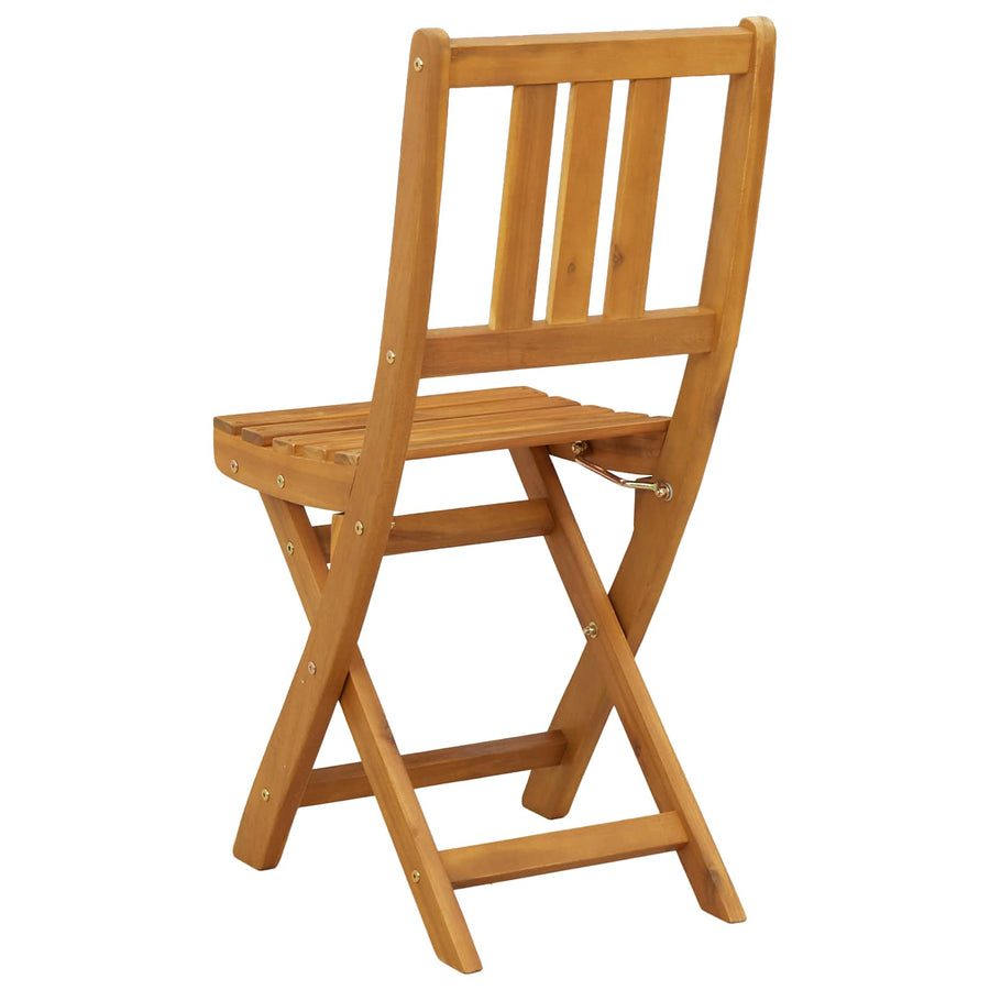 Bistrostoelen voor buiten 8 pcs Naturel 40 x 42 x 85 cm