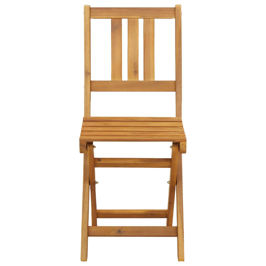 Bistrostoelen voor buiten 8 pcs Naturel 40 x 42 x 85 cm
