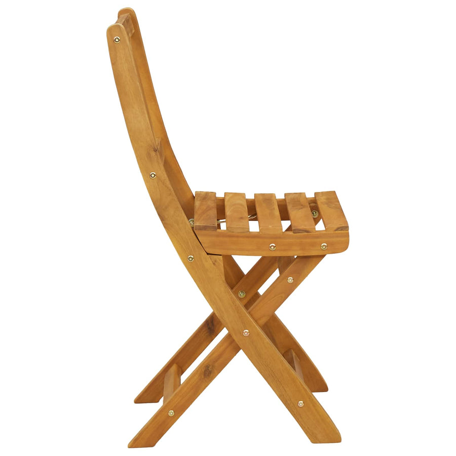 Bistrostoelen voor buiten 8 pcs Naturel 40 x 42 x 85 cm