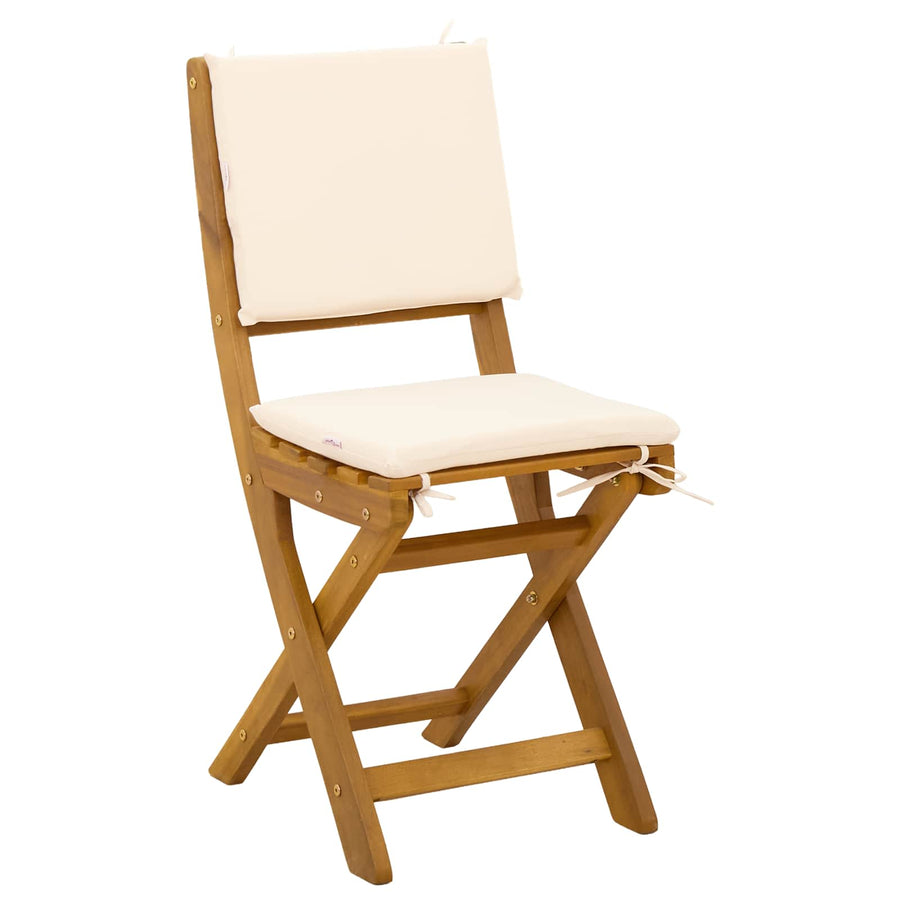 Bistrostoelen voor buiten 6 pcs Crèmewit 38 x 46 x 85 cm