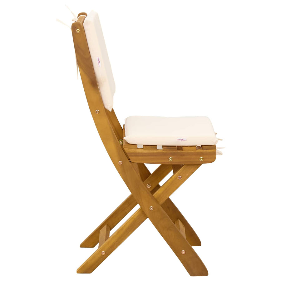 Bistrostoelen voor buiten 6 pcs Crèmewit 38 x 46 x 85 cm