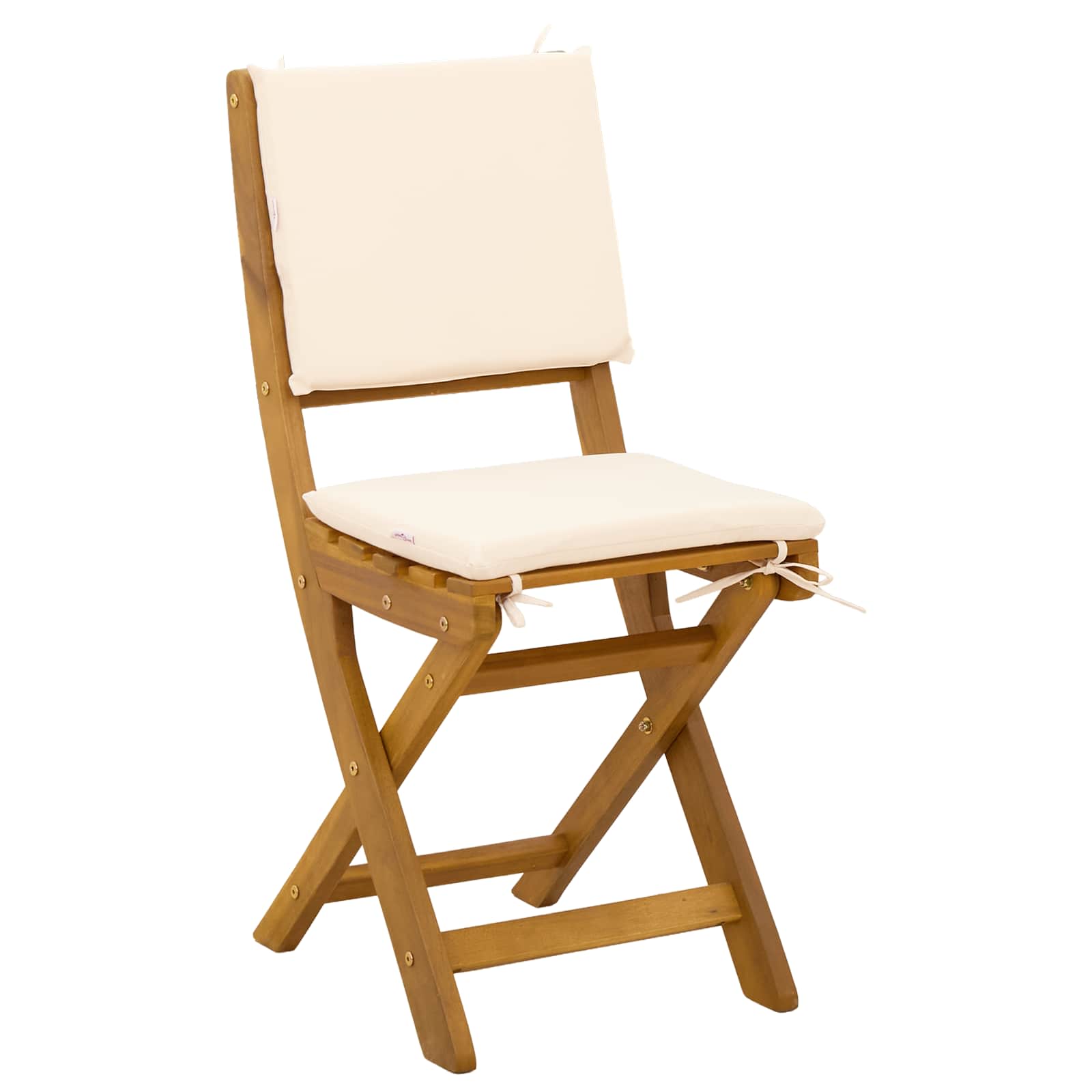 Bistrostoelen voor buiten 8 pcs Crèmewit 38 x 46 x 85 cm