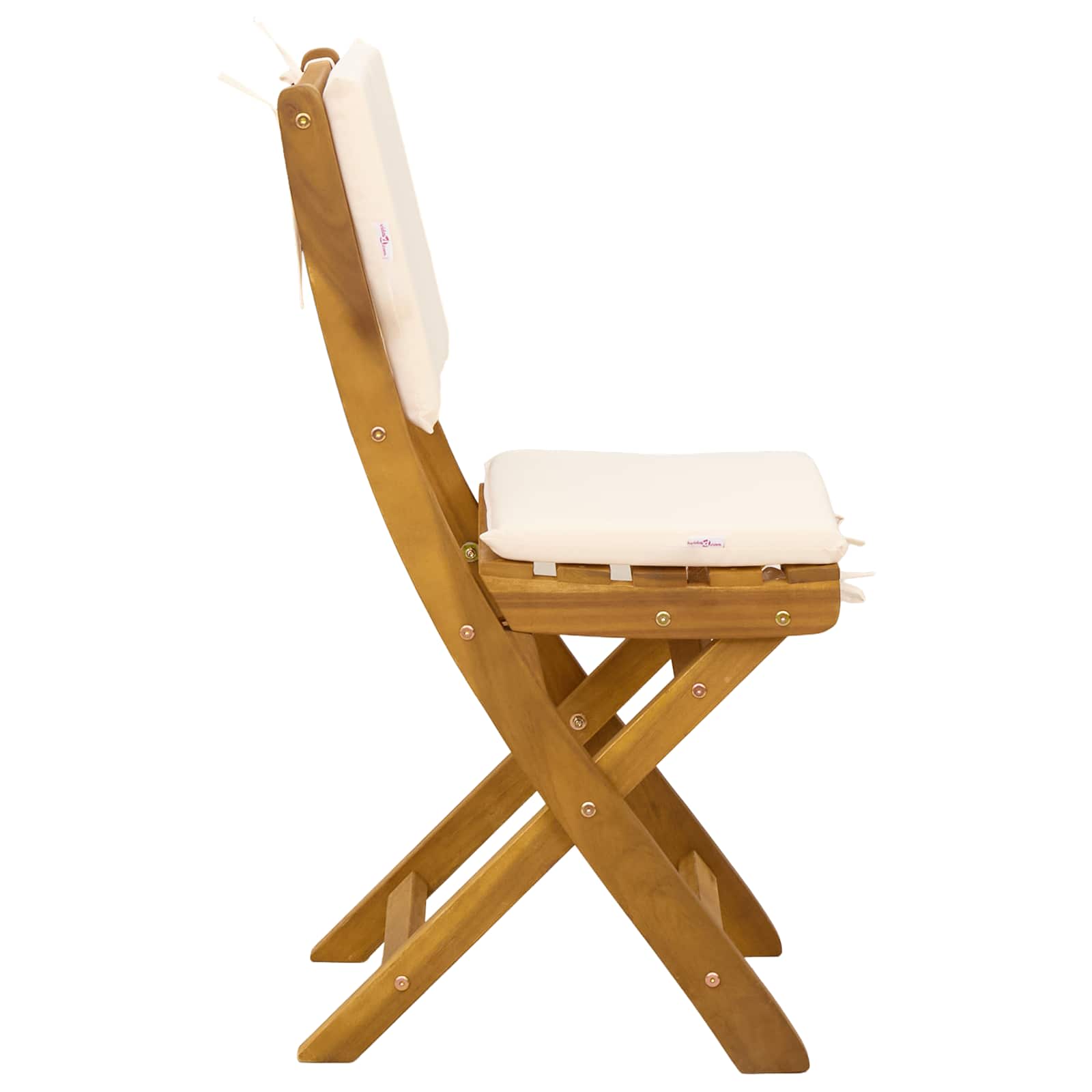 Bistrostoelen voor buiten 8 pcs Crèmewit 38 x 46 x 85 cm