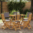 Bistrostoelen 6 stuks massief acaciahout donkergrijs 38x46x85 cm