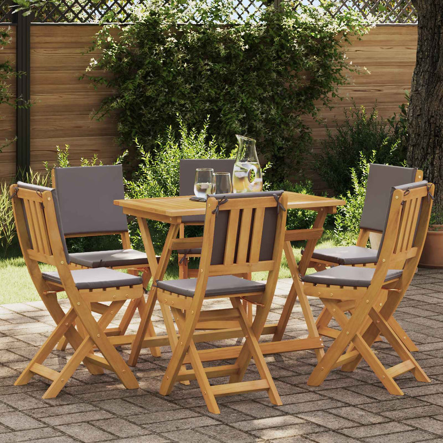 Bistrostoelen voor buiten 6 pcs Donkergrijs 38 x 46 x 85 cm
