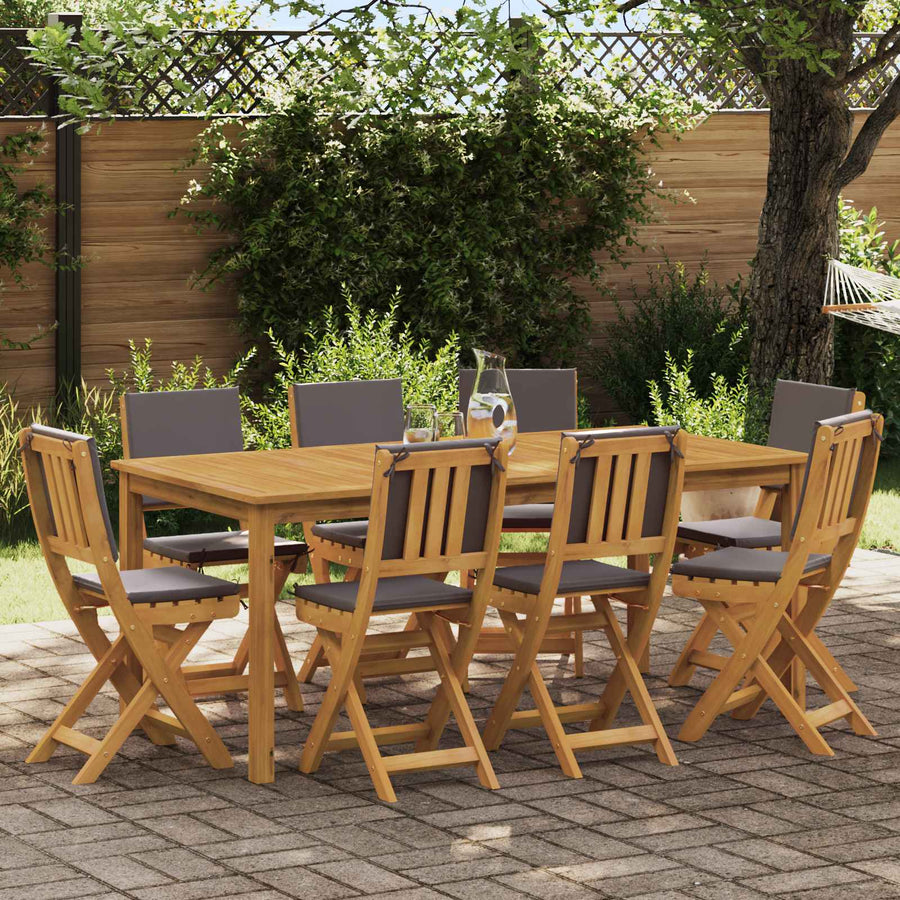 Bistrostoelen voor buiten 8 pcs Donkergrijs 38 x 46 x 85 cm