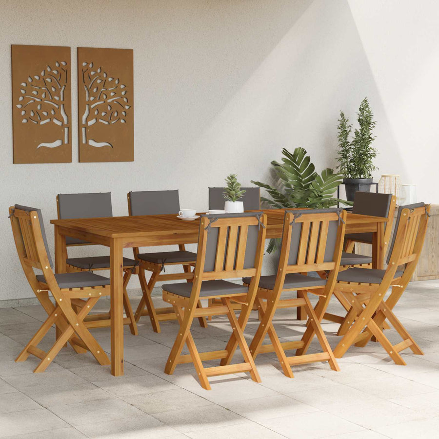 Bistrostoelen voor buiten 8 pcs Donkergrijs 38 x 46 x 85 cm