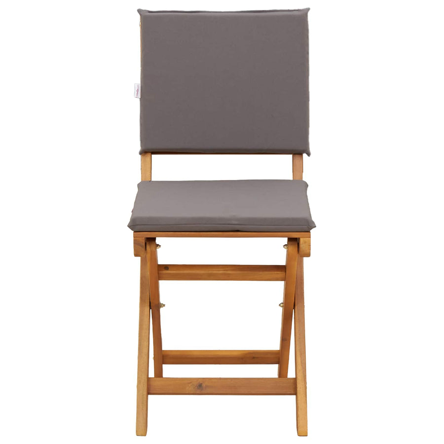 Bistrostoelen voor buiten 8 pcs Donkergrijs 38 x 46 x 85 cm