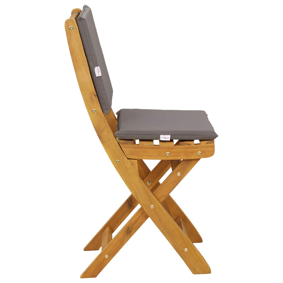 Bistrostoelen voor buiten 8 pcs Donkergrijs 38 x 46 x 85 cm