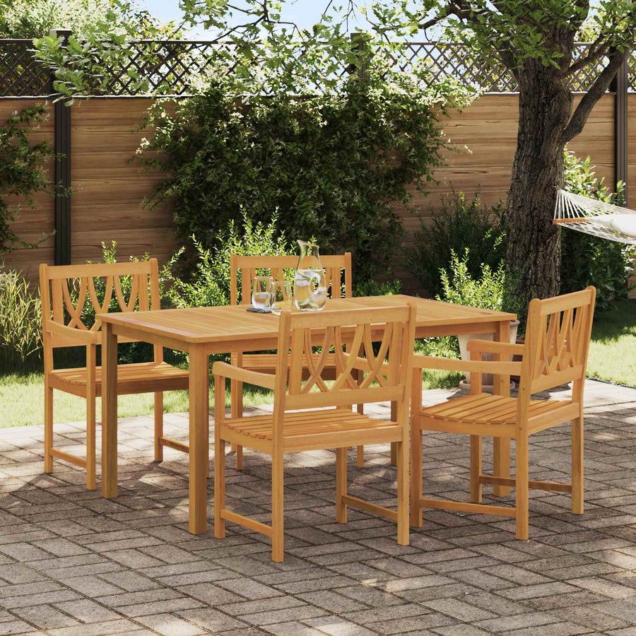 Tuinbank 4 pcs Naturel 56 x 55,5 x 90 cm Massief Acaciahout
