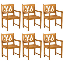 Tuinbank 6 pcs Naturel 56 x 55,5 x 90 cm Massief Acaciahout