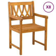 Tuinbank 8 pcs Naturel 56 x 55,5 x 90 cm Massief Acaciahout