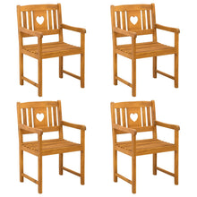 Tuinbank 4 pcs Naturel 56 x 55,5 x 90 cm Massief Acaciahout