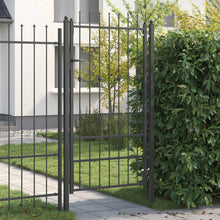 Hekpoort met slot Asten Zwart 175 x 88 cm Staal