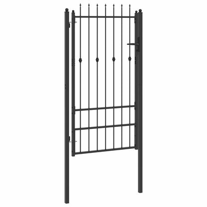 Hekpoort met slot Asten Zwart 175 x 88 cm Staal