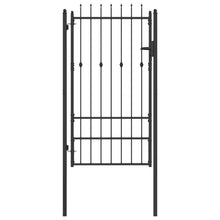 Hekpoort met slot Asten Zwart 175 x 88 cm Staal