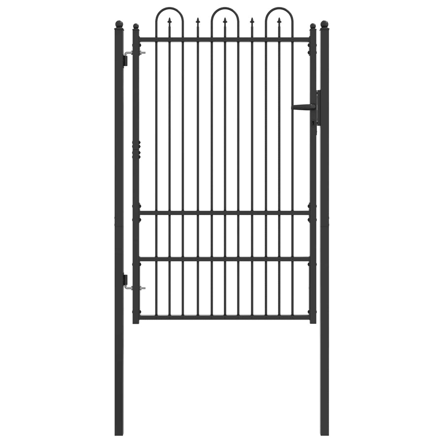 Hekpoort DRONTEN 100 x 150 cm Staal Zwart Vergrendelbaar