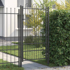 Garden Gate DRONTEN 100 x 175 cm Steel Black Lockable