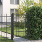 Garden gate HORST 100 x 125 cm Metal Black Lockable