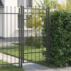 Gate HORST 100 x 175 cm Metal Black Lockable