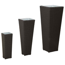 Tuinset 3 pcs Zwart Metaal