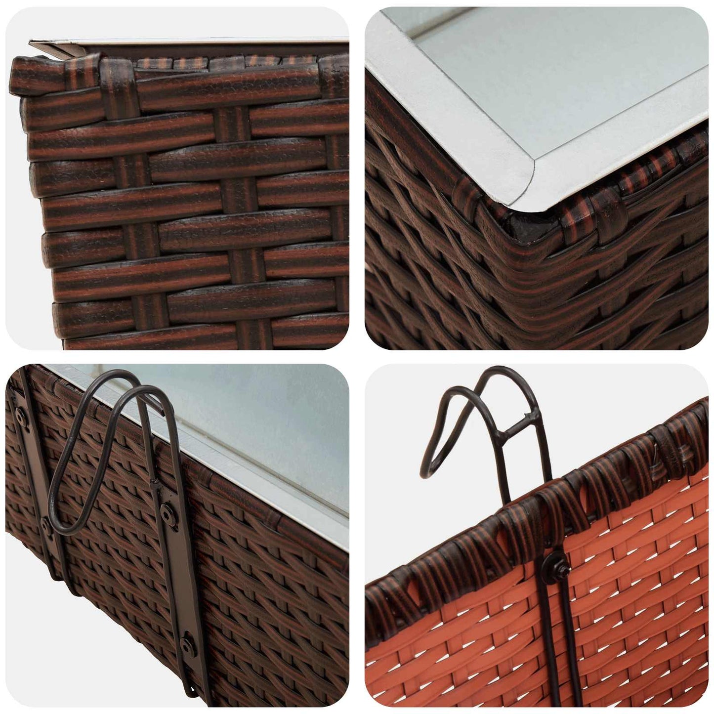 Reling Metaal Bruin 50 cm
