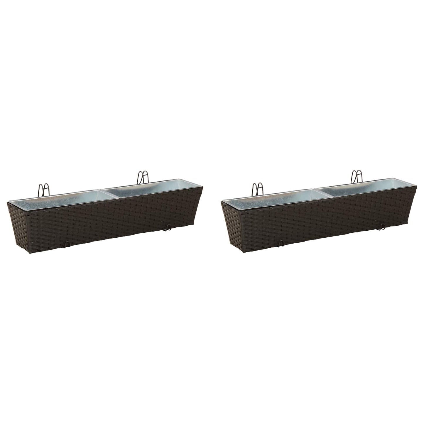 Reling Metaal Zwart 80 cm