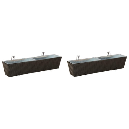 Reling Metaal Zwart 80 cm