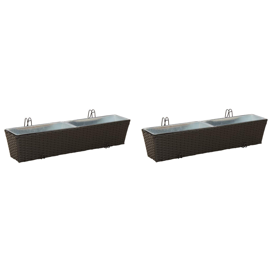 Reling Metaal Zwart 80 cm