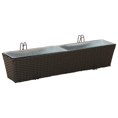 Reling Metaal Zwart 80 cm