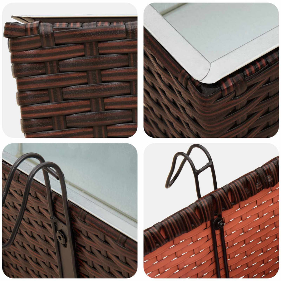 Reling Metaal Bruin 80 cm