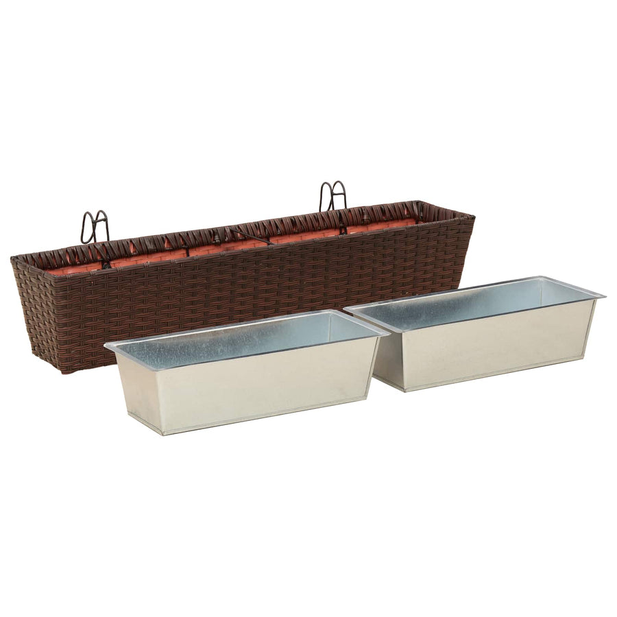 Reling Metaal Bruin 80 cm