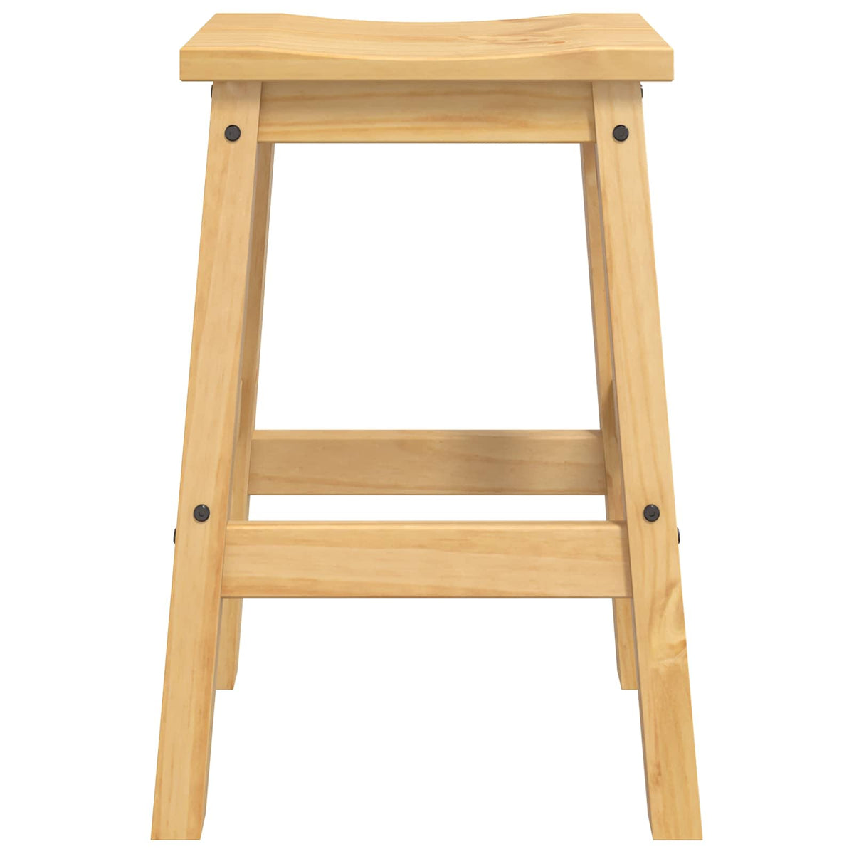 Barkruk 2 st Honing Wax 44 x 30 x 63 cm Massief dennenhout