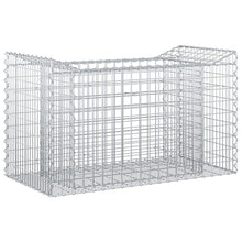 Gabion Verhoogd Bed Zilver 50 x 100 x 60 cm