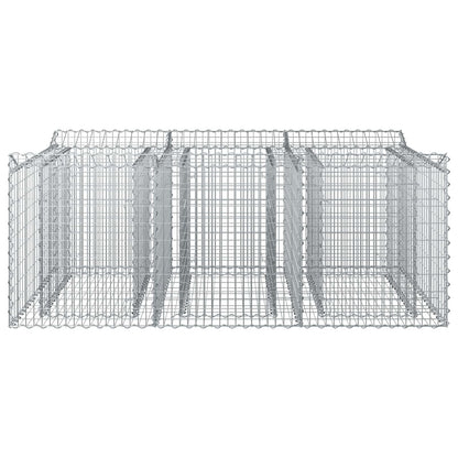 Gabion Verhoogd Bed Zilver 150 x 100 x 60 cm