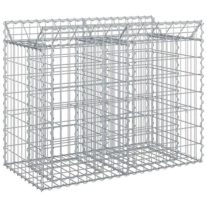 Gabion Verhoogd Bed Zilver 100 x 50 x 80 cm