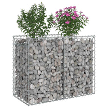 Gabion Verhoogd Bed Zilver 100 x 50 x 80 cm
