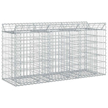 Gabion Verhoogd Bed Zilver 150 x 50 x 80 cm
