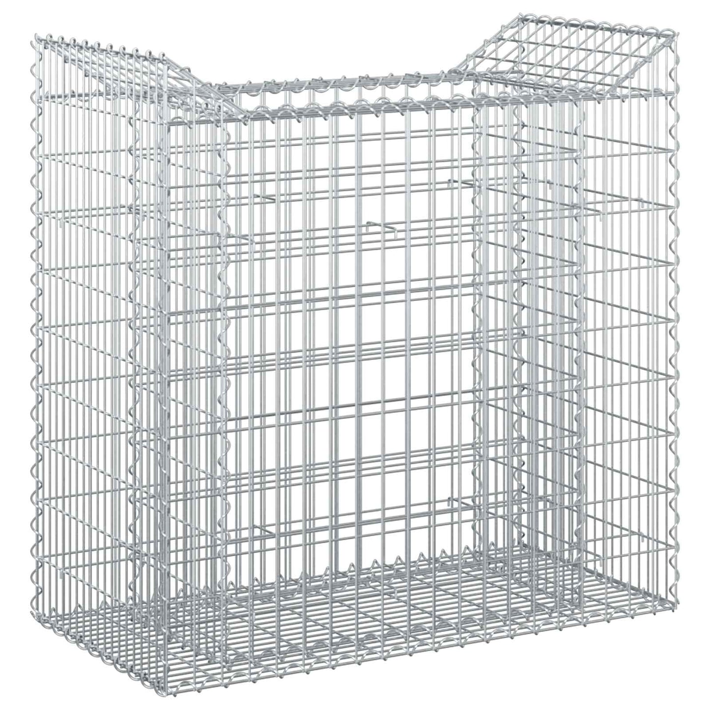 Gabion Verhoogd Bed Zilver 50 x 100 x 100 cm