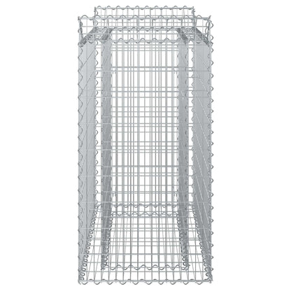 Gabion Verhoogd Bed Zilver 50 x 100 x 100 cm