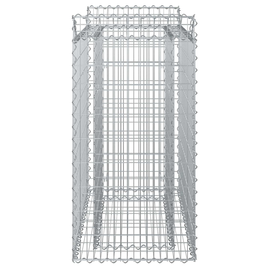 Gabion Verhoogd Bed Zilver 50 x 100 x 100 cm