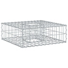 Gabion Raised Bed Silver 60 x 60 x 20 cm Galvanized steel