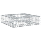 Gabion Raised Bed Silver 80 x 80 x 20 cm Galvanised Steel