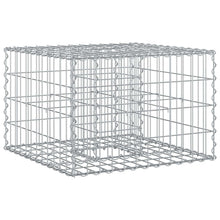 Gabion Verhoogd Bed Zilver 60 x 60 x 40 cm Gegalvaniseerd staal