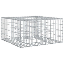 Gabion Verhoogd Bed Zilver 80 x 80 x 40 cm Gegalvaniseerd staal